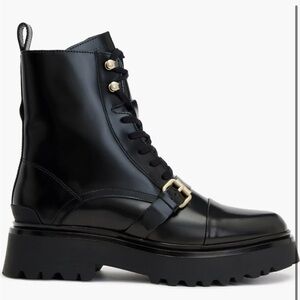 All Saints Black Leather Women's Boots